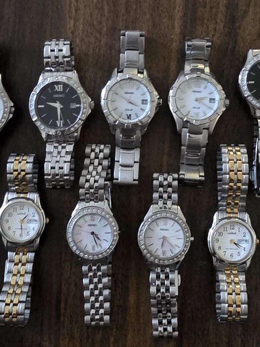 -60% Seiko Swarovski&Solar оригинални дамски часовници