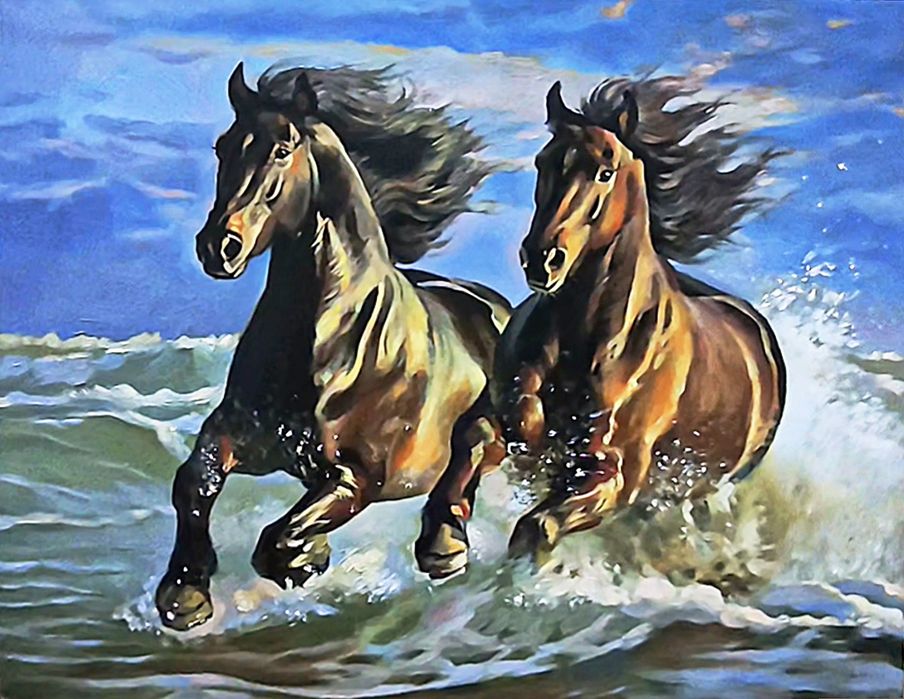 Картина маслом ручной работы