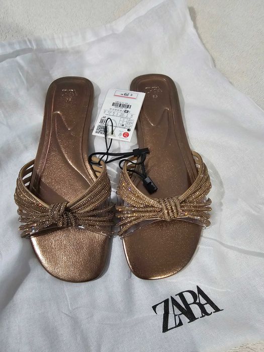 Papuci zara cu pietricele