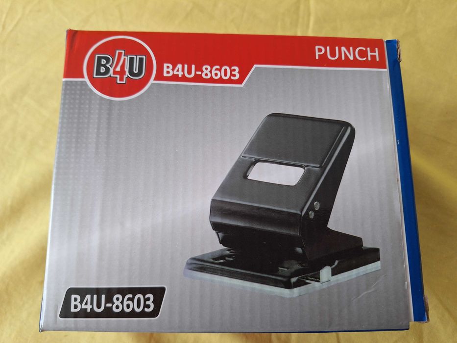 Perforator din metal B4U - DL 8603 corp metallic, maxim 60 coli