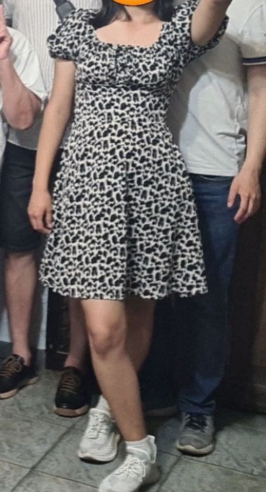 Летнее платье крестьянка 42-44