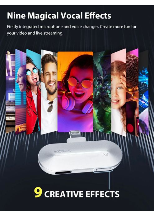 Безжичен микрофон. Type C. iOS. Iphone. SYNCO P2. Влог. Брошка. Видео.