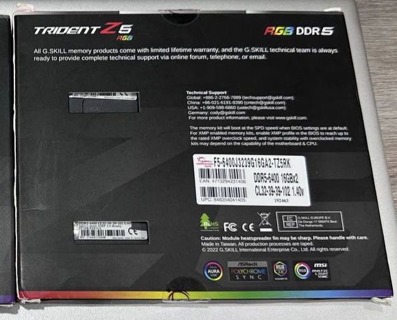 Asus Rog Z690-E + DDR5 G.Skill 2x16 RGB(New)