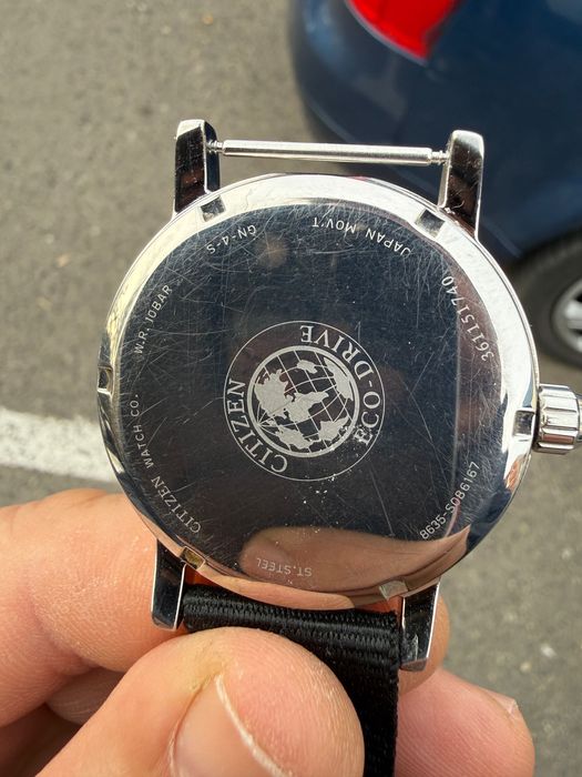 Citizen Avion Eco-Drive Black Leather AO9030-21E