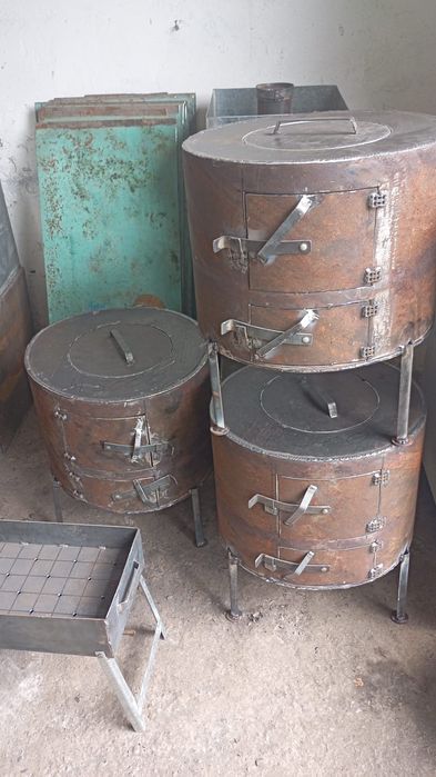 Печь под казан, с казаном