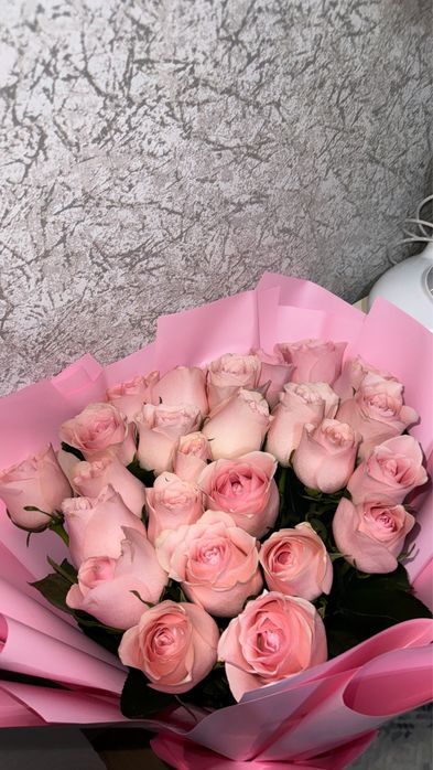 Цветы розы 25шт метровые