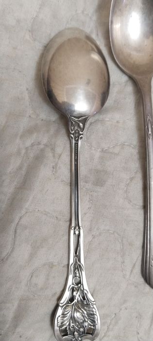 Чайная ложка серебряная