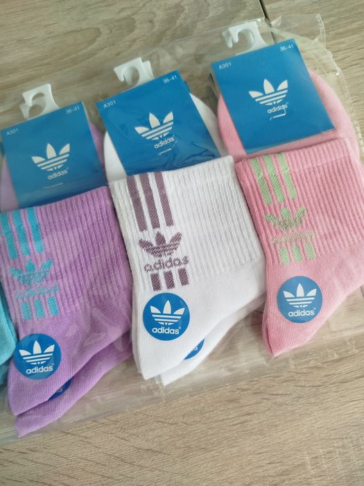Set 10 perechi de șosete Adidas colorate mărime 31-41