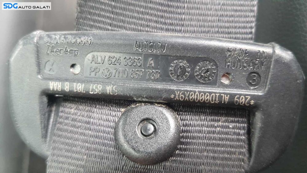 Centura Siguranta Stanga Fata Sofer Skoda Rapid 2012 - 2022 Cod 5JA857701B [C1584]