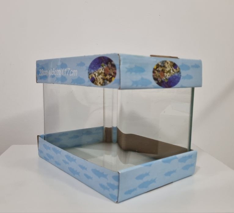 Nano acvariu sticlă 5.6 Litri (22x15x17 cm)
