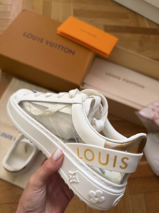 Louis Vuitton бели кецове обувки