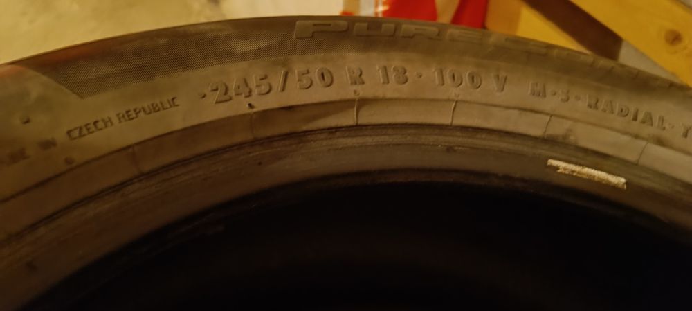 Летни гуми continental 245/50/18