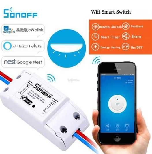 Sonoff Basic 10А WiFi смарт прекъсвач с безжично управление Ewelink