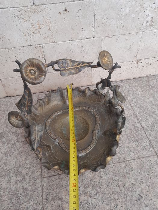 Fructiera  veche din alamă , transport gratuit