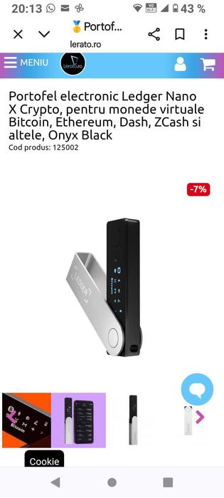 Ledger nano-x portofel electronic