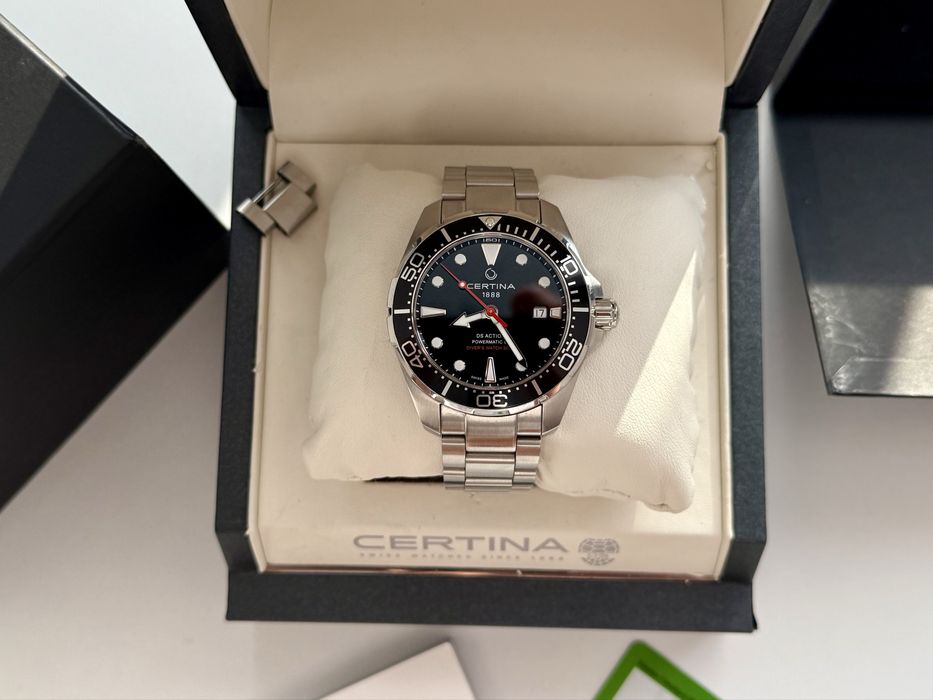Certina DS Action Diver 43 MM Powermatic 80 negru