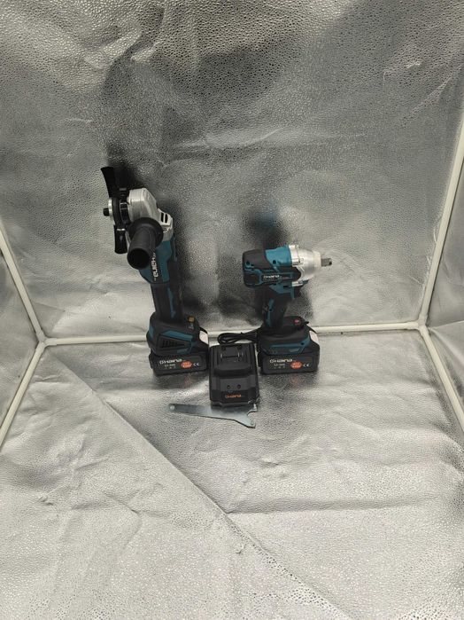 Set scule electrice santier – Flex + Cheie Impact 62V!