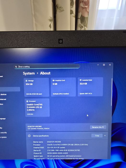 De vanzare laptop Asus TUF FX504GM