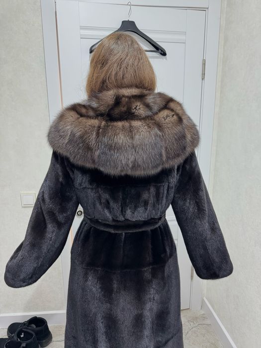 Шуба норковая 46 BLackGlama