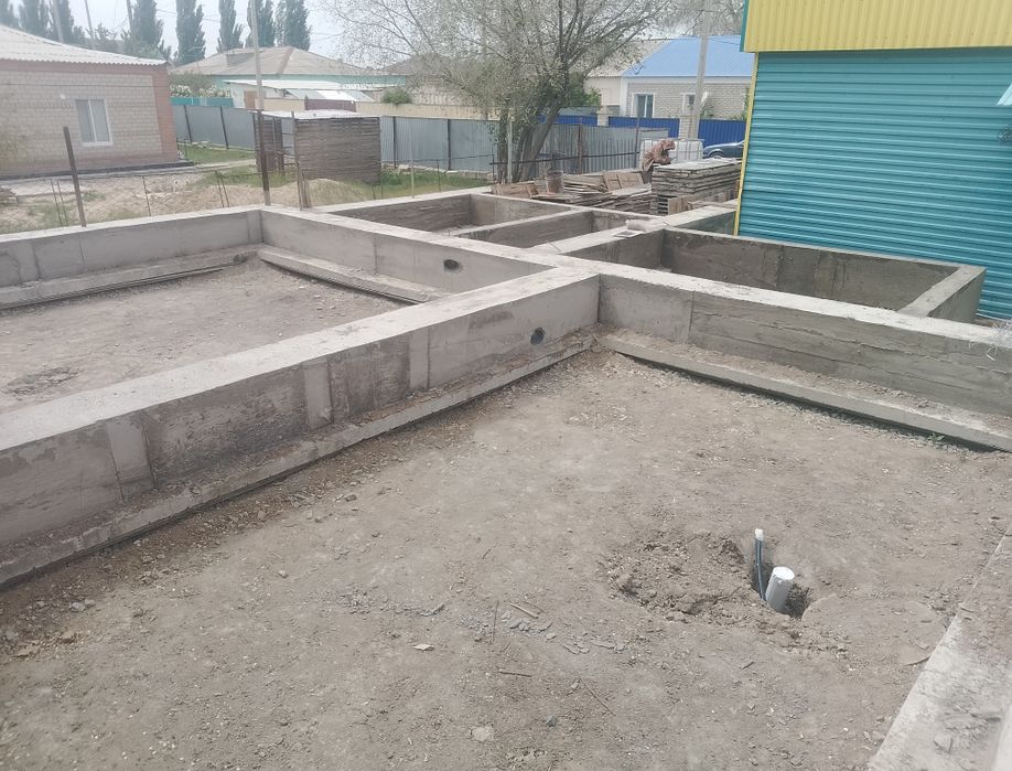 Заливка фундамент