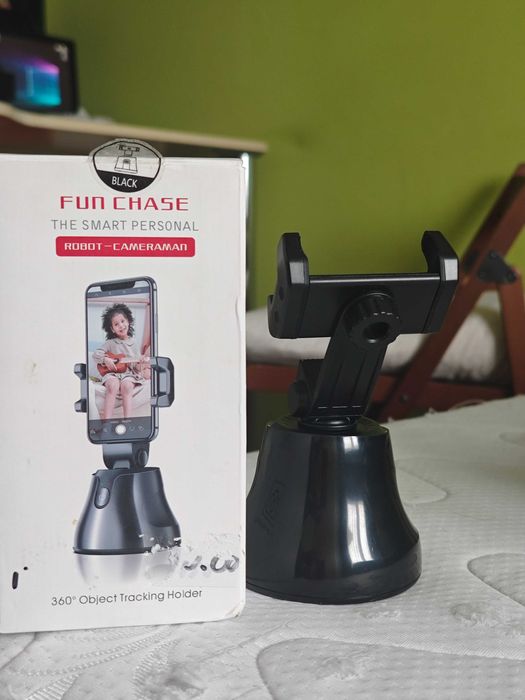 Suport Telefon Inteligent  – Rotire 360° și Urmărire Automată