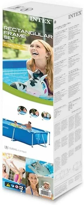 Басейн Rectangular Frame Intex, Правоъгълен, 300 x 200 x 75 см, 3834 л
