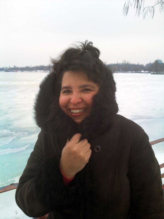 Haina de piele intoarsa imblanita pt. dama