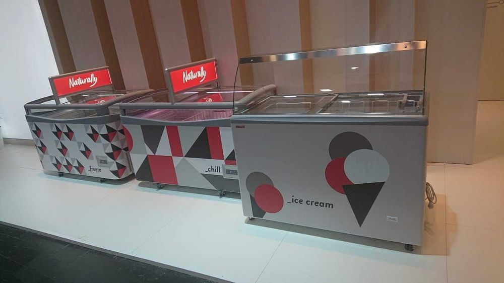 Vitrina Gelato / AHT Sao Paulo H 125 cm / 9 AROME / NOU