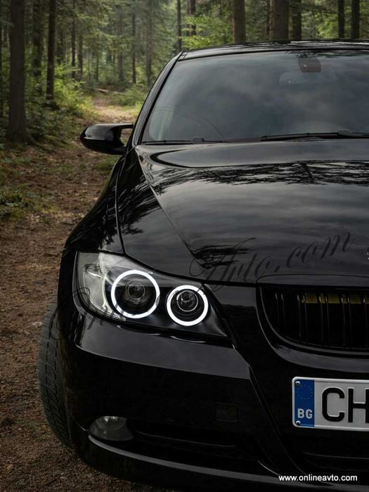 Бели Cotton LED Angel Eyes-Ангелски очи BMW E90/E91/E92 Xenon White