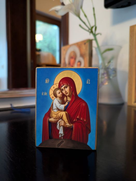 Icoană Maica Domnului cu Pruncul, de la Poceav