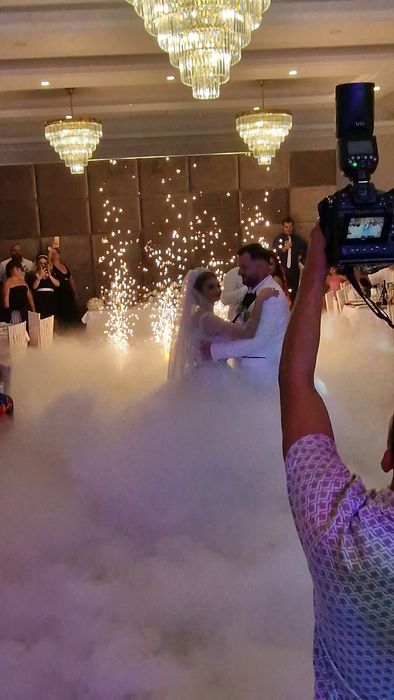 Schela de lumini, fum greu ,gheata carbonica videobooth 360