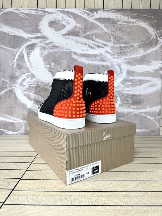 Christian Louboutin High Orange Spikes