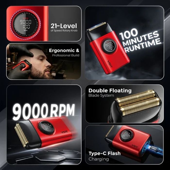 Професионален Берберски бръснарски комплект 4 в 1 VGR PRO STARTER PACK