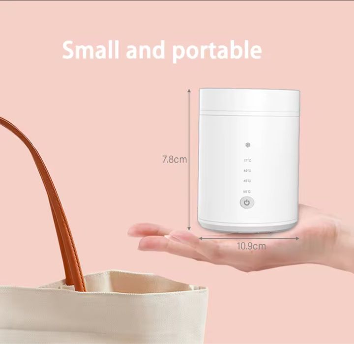 Нагревател за мляко за бебе работи без кабел със зарядно за телефон