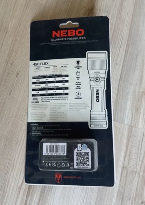 Nebo 450 Flex lanterna sigilată