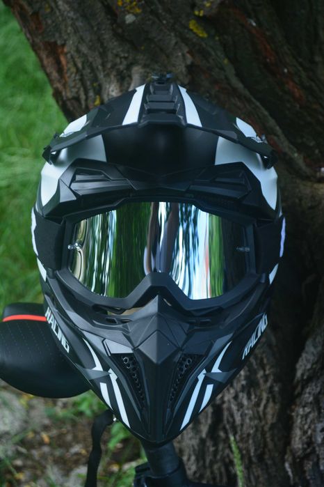 Casaca Full Face Silvis Shiney Black