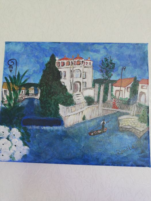 Авторска картина Прованс-Иль сюр Ля Сорг