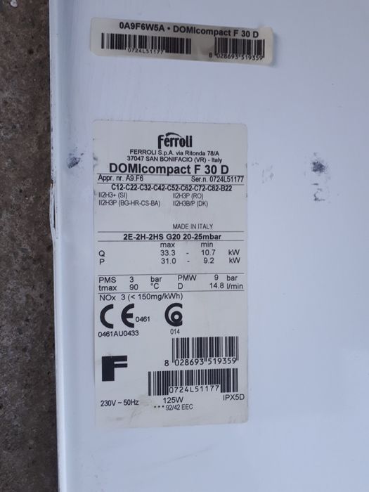 Centrala termica Ferroli Domi Compact