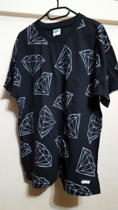 Tricou vara 2026 Diamond negru unicat XXL rap hip hop urban wear NOU!