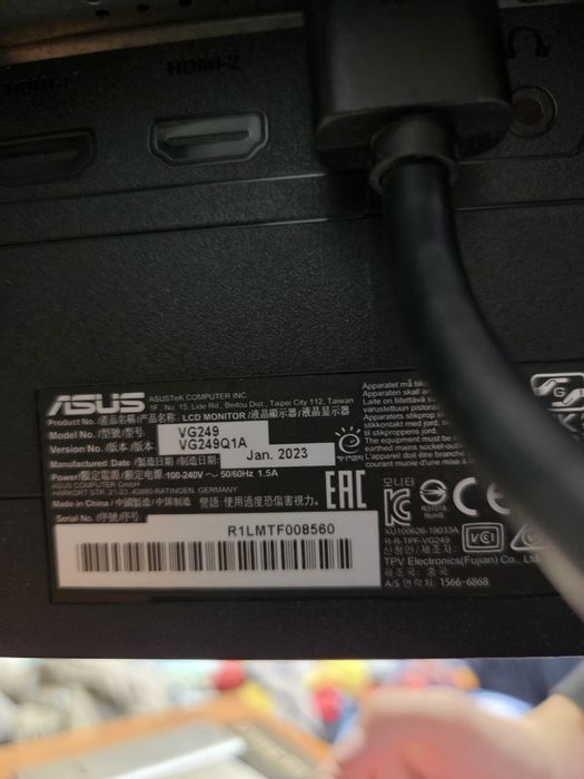 Монитор asus tuf gaming 165hz