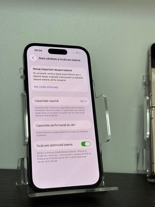 Magazin cu rate Iphone 14 pro  256GB black stare foarte buna 6 luni garantie