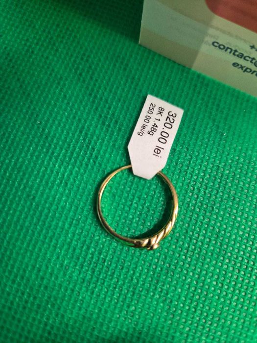 Inel AUR 8K 1.48g (Ag7 Podu Ros B.51148) Garantie 2 ani!