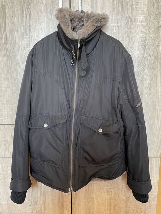 Зимно яке с естествен косъм