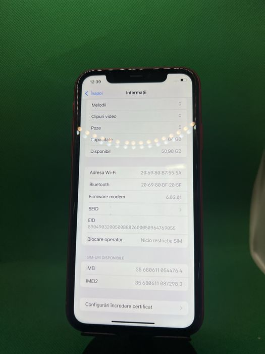 Iphone 11 64gb 97% bat•Amanet Lazar Crangasi•42557