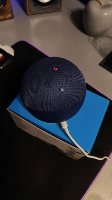Boxă Inteligenta Amazon Echo Dot (Generatia 5) – Albastru, Noua