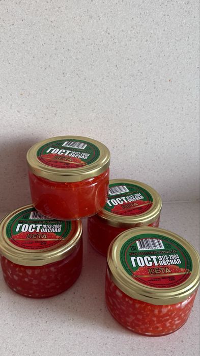 Натуральная лососевая икра кеты