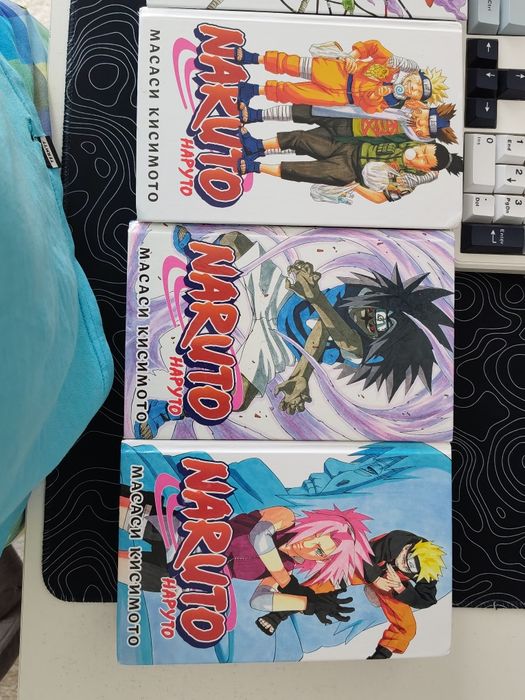 Манга Наруто (1-4, 7, 9, 10 книги).
