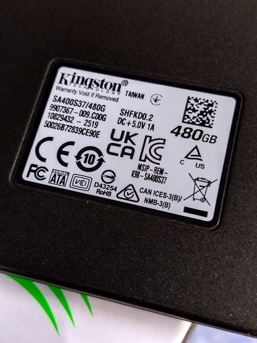 SSD диск новый, 480 гб