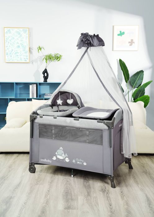 Новый детский кровать манеж+Люлька+пеленальный столик