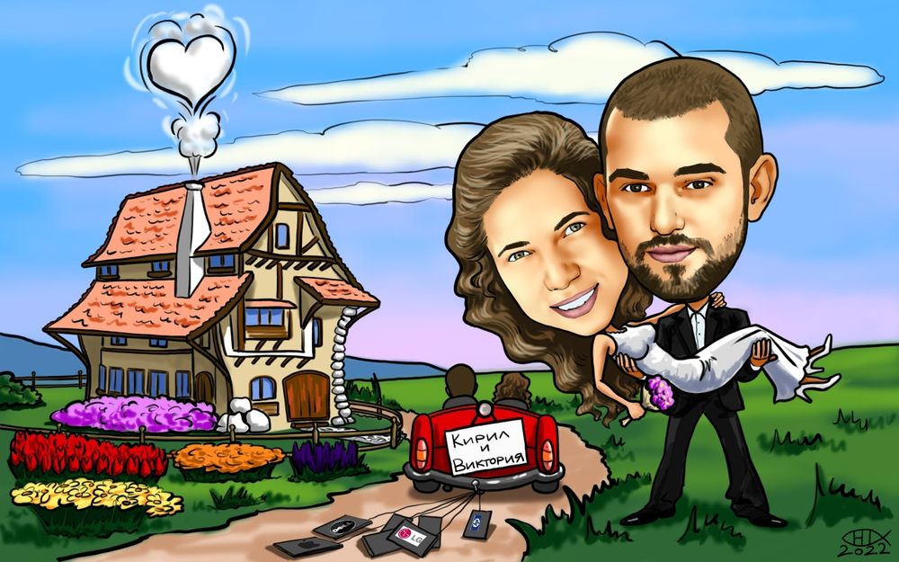 РИСУВАНИ карикатури  по снимка